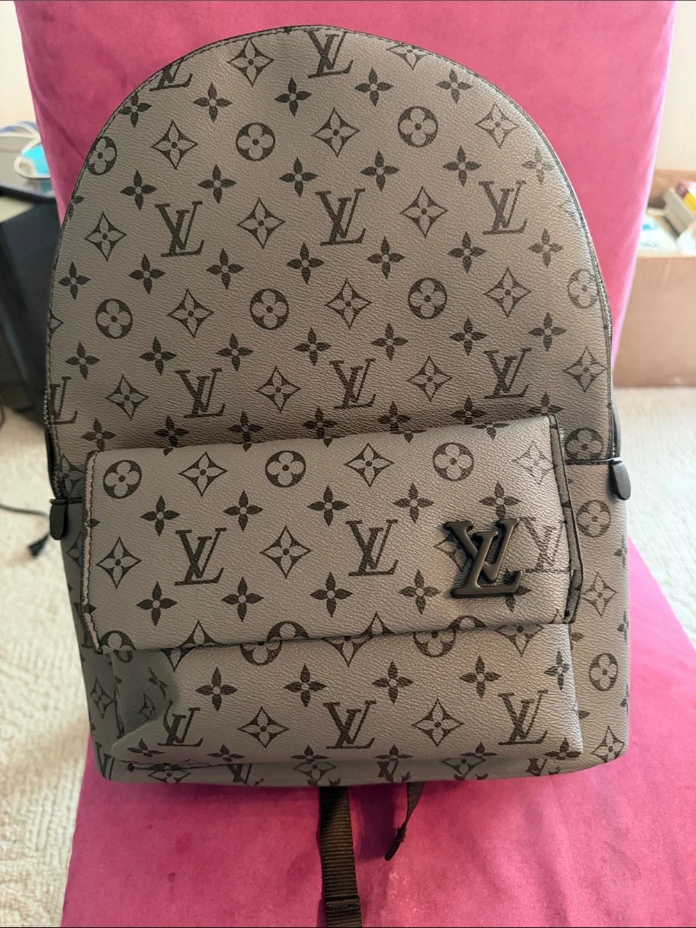 Fashion inspired backpack grey and black now no tag
